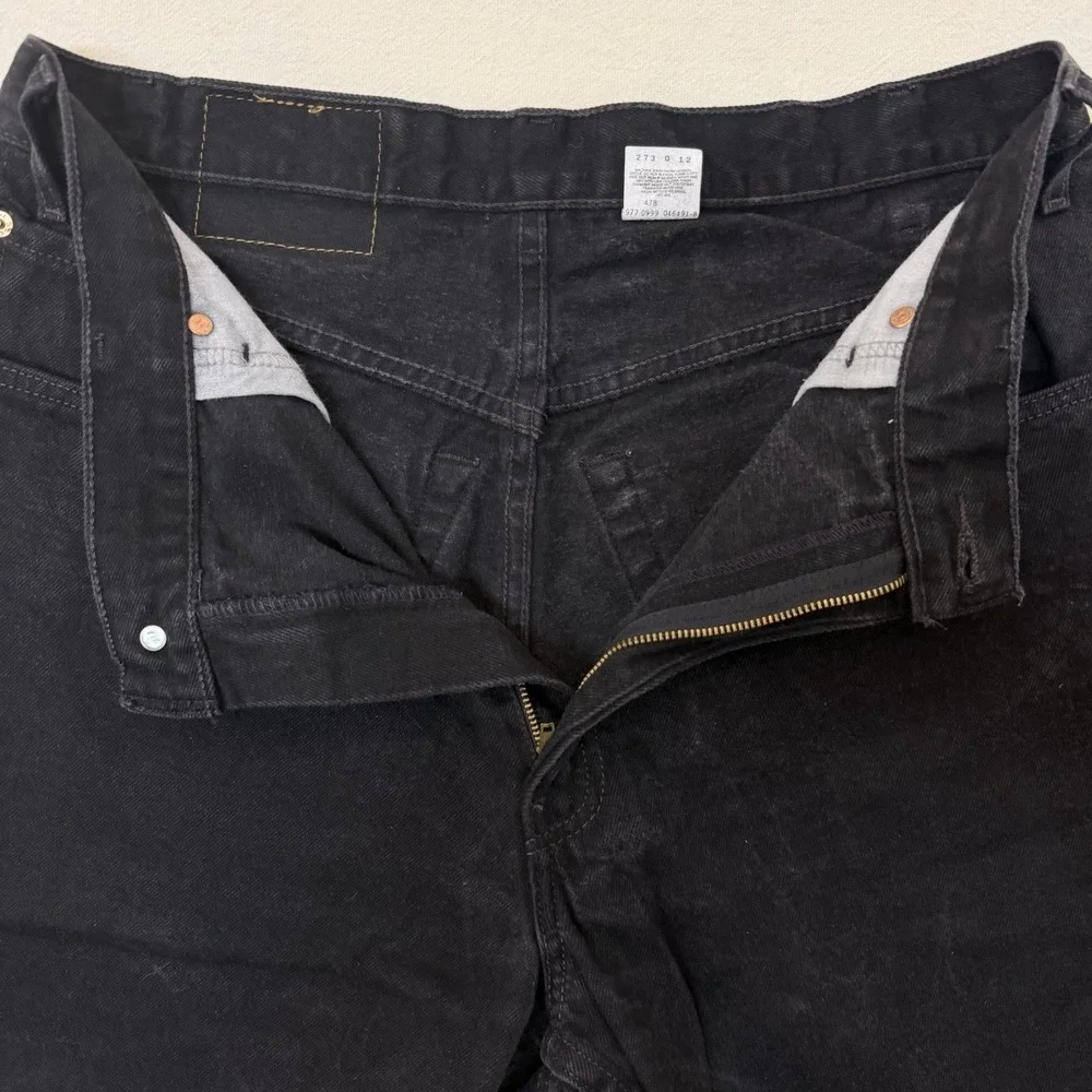 VTG Levis 560 Loose Fit Tapered Leg Jeans Mens 36x34 Black 90s Y2K USA Style